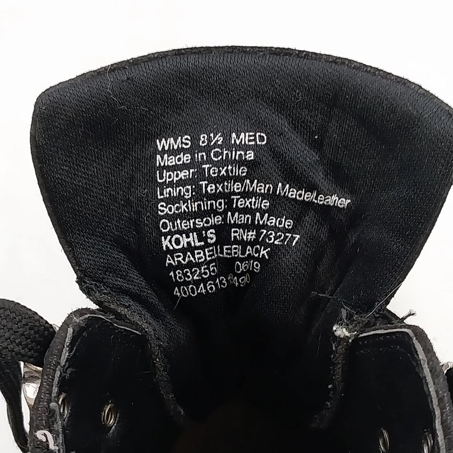 Hiking Boots Womens Black Size 8.5 Arabelle Crayon Outdoor Sonoma Goods for Life