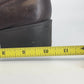 Sonoma Western Ankle Boots Life Style Women's 8.5 Brown Block Heel Fur Trim