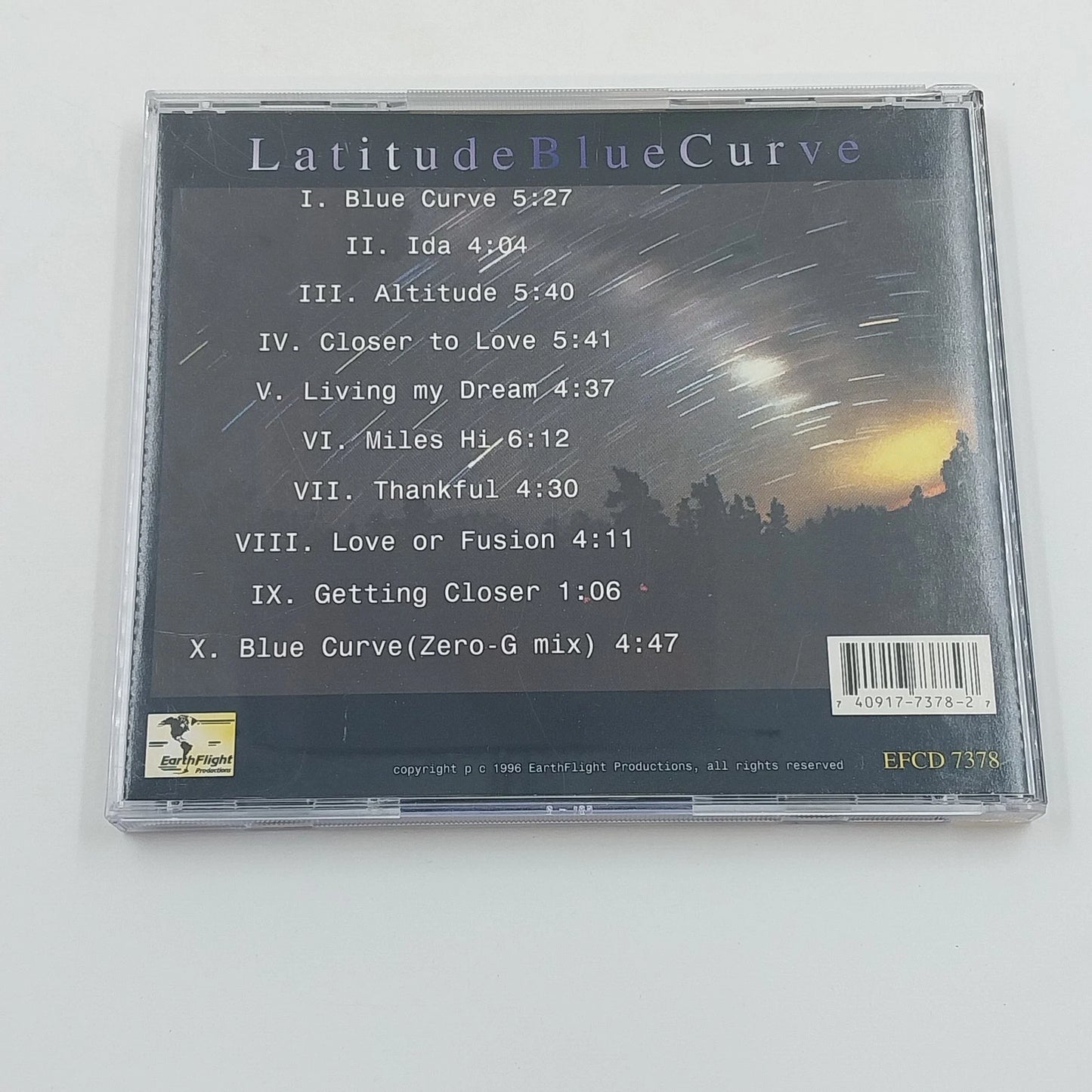 Latitude Blue Curve CD 1996 Craig Peyton John Putnam New Age EFCD 7378