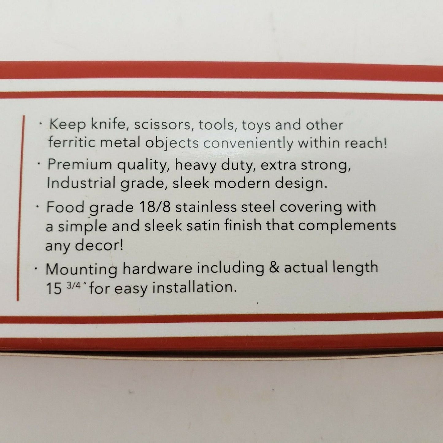 Modern Innovations Stainless Steel Magnetic Knife Bar 16 Inch