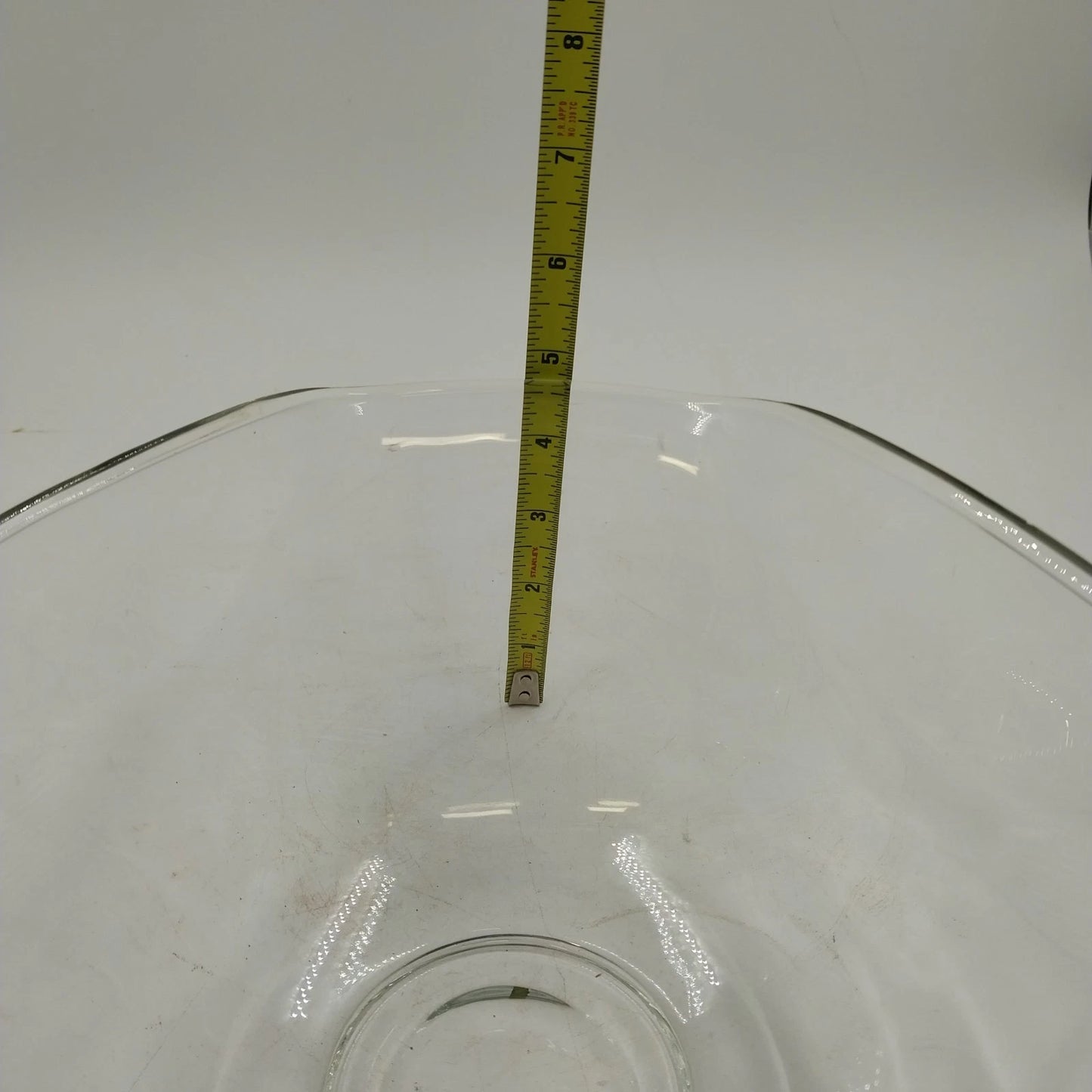 Tri-Top Chip Dip Serving Bowl Set Clear Glass Metal Bracket Indiana Glass Modern