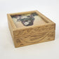 Gemstone Dust Powder Painting Wood Trinket Jewelry Box 4.5" Bani Thani India Vtg