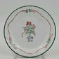 10 Corelle Callaway Holiday Ivy Dinner Plates Swirl Green Trim 10.25"d EUC