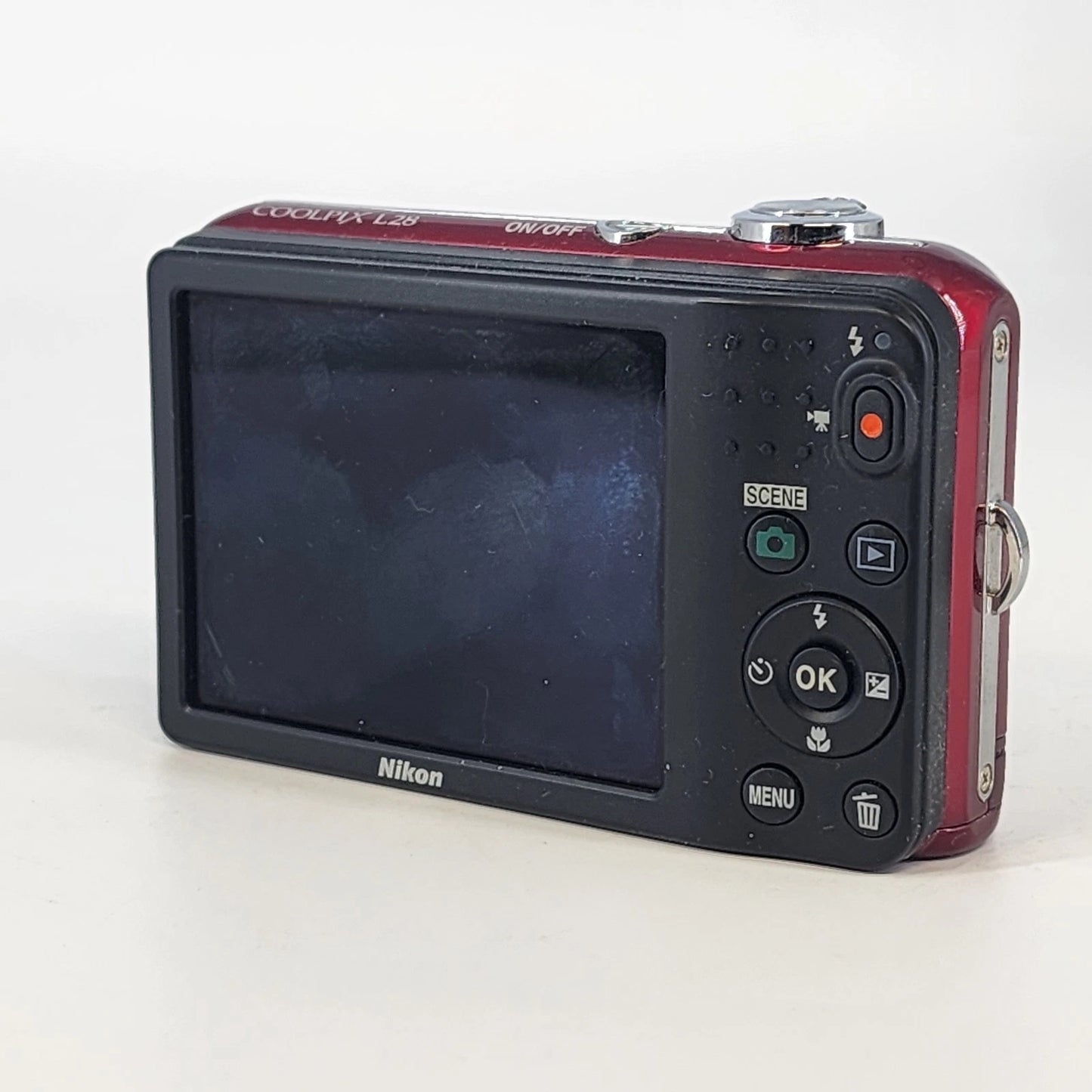 Nikon COOLPIX L28 20.1MP Red Digital Camera 5x Zoom 3" Screen DOES NOT WORK