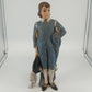 Holland Mold Colonial Boy Figurine Blue Ceramic Hand Painted 17" Vintage