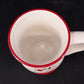 Williams Sonoma Snowman Chef Mug w Spoon Cocoa Cup Christmas Collectible China