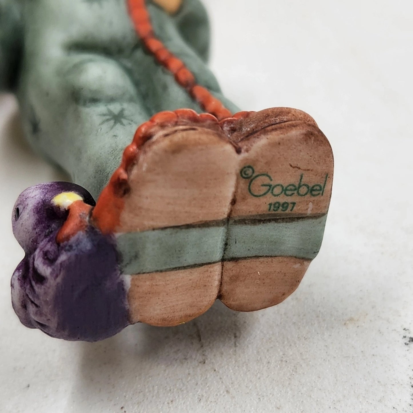 Berta Hummel STRINGING CRANBERRIES Ornament Goebel BH-45 Retired 2.75" 1997