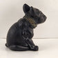 Westmoreland Black Amethyst French Bulldog Dog Figurine Crystal Eyes Vintage 2.5