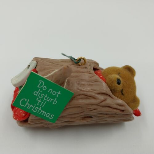 Hallmark Keepsake 1985 Christmas Ornaments Do Not Disturb Bear Boxed Vintage