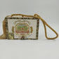 Wood Cigar Box Purse Arturo Fuente Dominican Republic Rothschilds Rope Handle