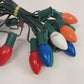 25-Light C9 Christmas Light Set Green Wire Branch Clips 25 Ft 20 Used Bulbs