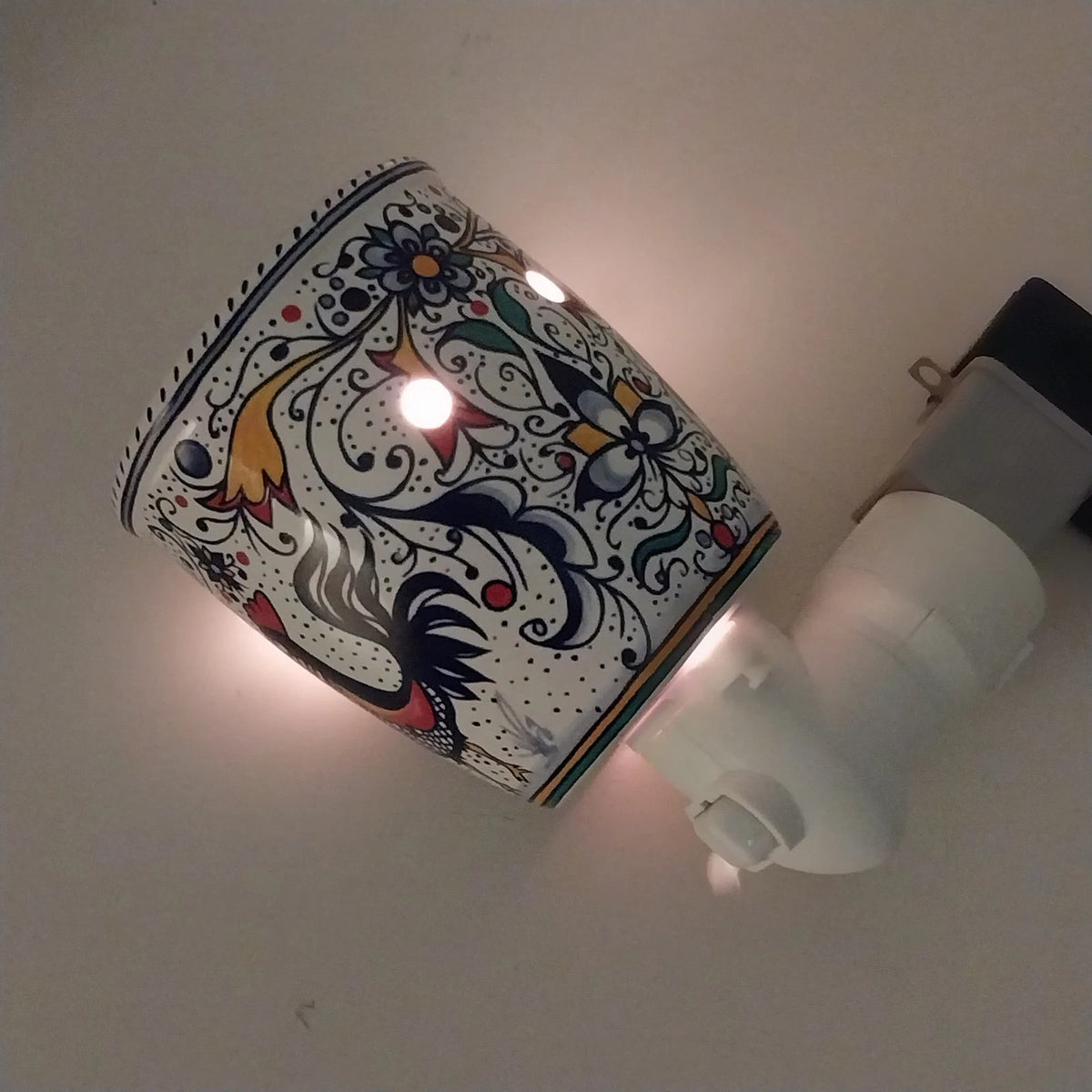 Scentsy Home Italian Rooster Mini Wax Warmer Nightlight Plug In Ceramic Boxed