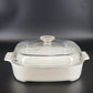 CorningWare MW-A-10 Microwave Browning Dish Skillet 10" with Pyrex A12C Lid Vtg