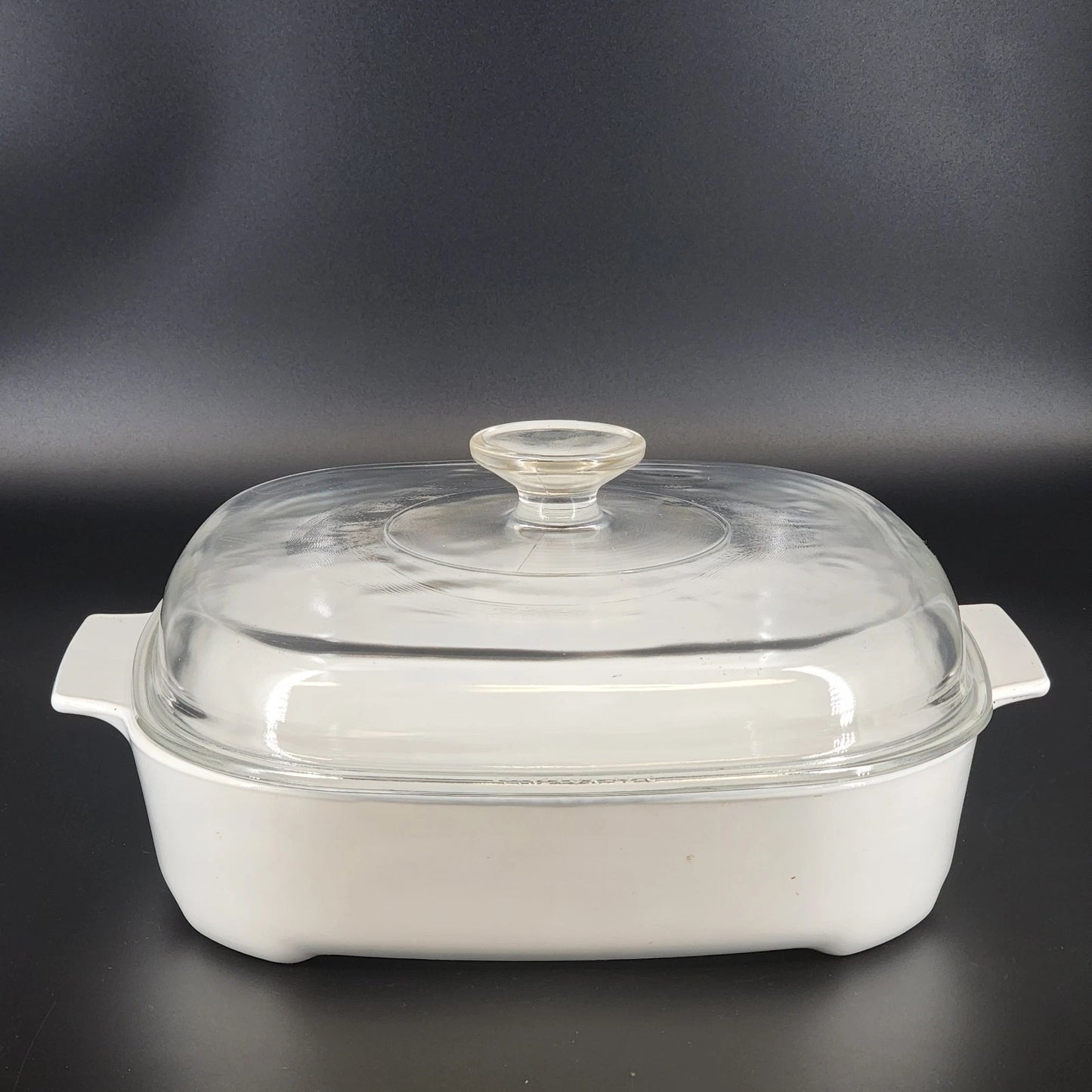 CorningWare MW-A-10 Microwave Browning Dish Skillet 10" with Pyrex A12C Lid Vtg