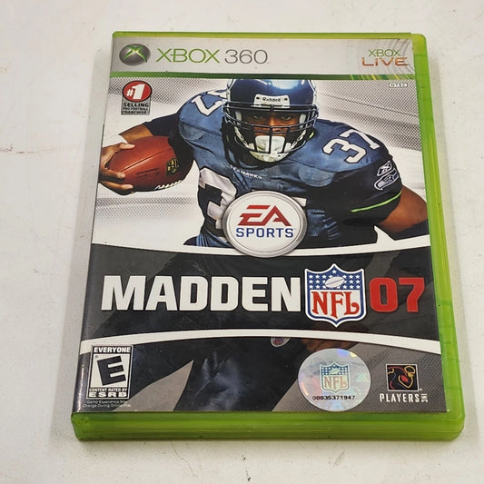 Madden NFL 07 Xbox 360 2006 Video Game Console Football EA Sports with Case