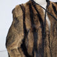 Racoon Fur Coat Small Lined Thigh Length Cape Sleeve Tie Close Hand Made No Tags