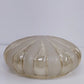 Amber Glass Ceiling Light Shade 12" Ribbed Pumpkin Flush Mount 9" Fitter Vintage