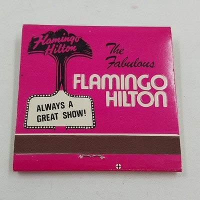 Flamingo Hilton Most Exciting Hotel Las Vegas Nevada Matchbook Unstruck Vintage