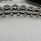 Unique Clutch Purse Shoulder Bag Pop-Top Aluminum Can Tabs Silver Zipper Bag 8"
