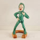 Green Ceramic Pixies Elf Fairy Horseshoe Porcelain Leprechaun St Patrick's 4.5"