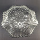 Federal Glass Pioneer Fruit Bowl 11in Clear Ruffled Edge Vintage