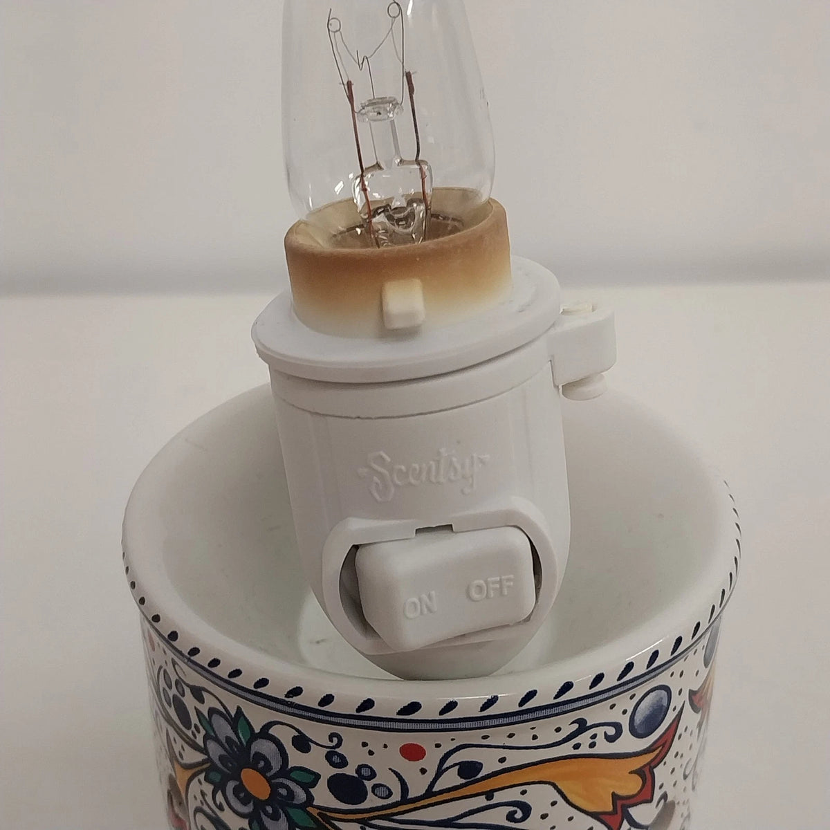Scentsy Home Italian Rooster Mini Wax Warmer Nightlight Plug In Ceramic Boxed