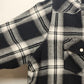 Mossimo Supply Co Black and White Plaid Shirt Women's Size 1 Small Vintage