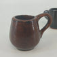 Pacific Japan MINIATURE Coffee Cups Set 4 Red Clay Brown Glaze Earthenware Mugs