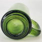 Finlandia Avocado Green Glass Mugs Set of 3 Anchor Hocking D Handles 12 oz 5.5"h