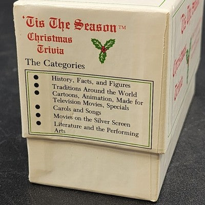 Christmas Trivia Card Game History by Tis the Season 1800 Questions USA 1996