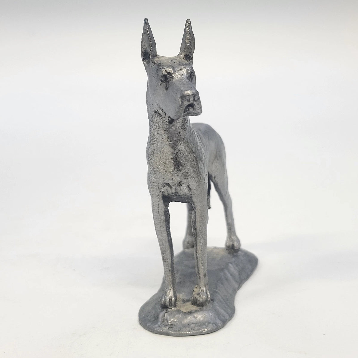 Ricker Bartlett Great Dane Pewter Figurine 3.75" Handcrafted USA 1975 Vintage