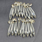 18 Icicle Spear Crystal Glass Chandelier Prisms 2.75" w Octagon Accent Wire Tie