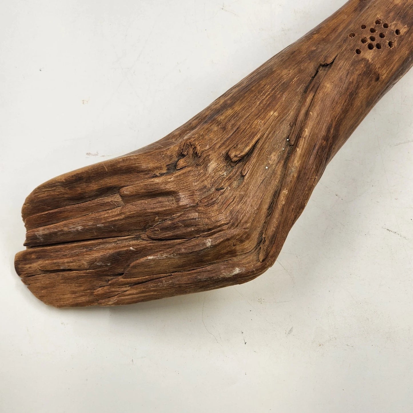 Decorative Driftwood Art Sculpture 21"x3" Natural Twisted Brown Wood Home Decor