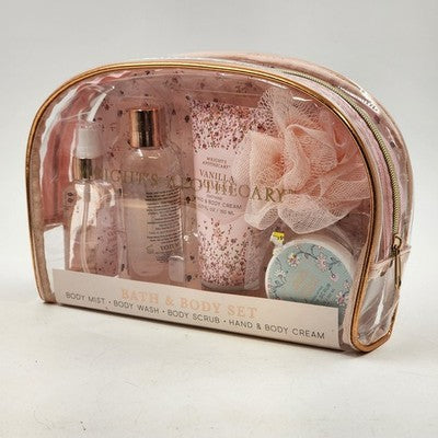 Vanilla Jasmine Spa Bath Set by Wright’s Apothecary For Women 6 Piece Gift Set