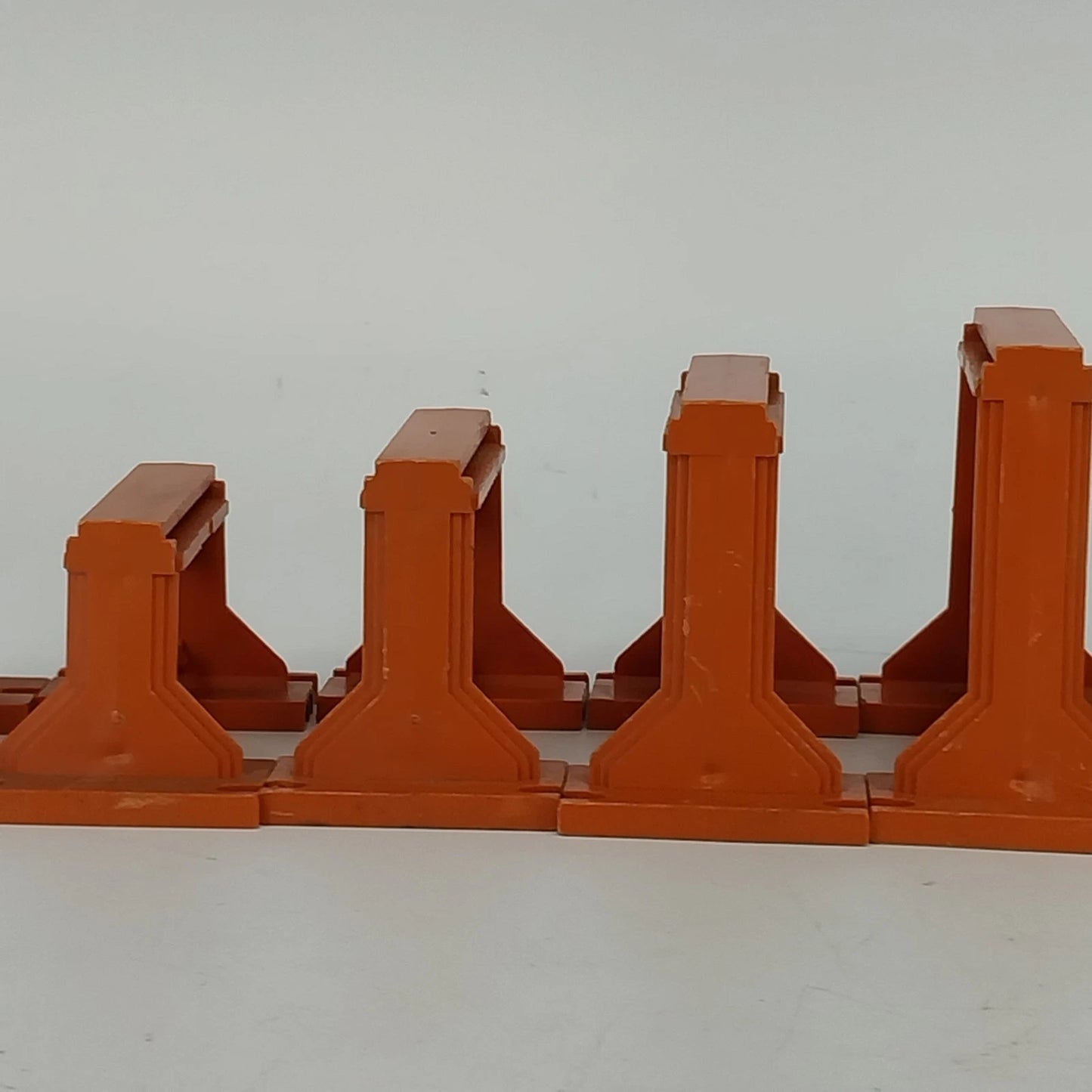 Lot of 11 American Flyer S Gauge Orange Trestles Vintage