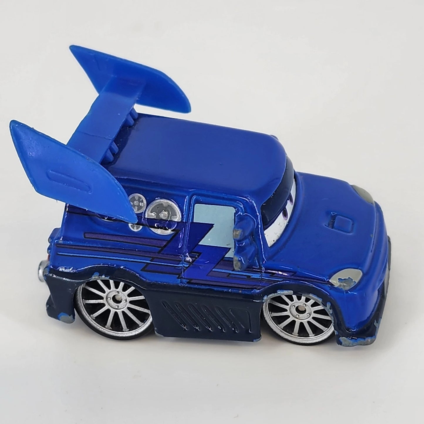 Disney Pixar Cars DJ Blue Hip Hop Supercharged Diecast 1:55 Scale Toy Car Mattel