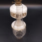 KE Strigos Greek Ceramic Oil Lamp 24K Gold Classical Figures Glass Chimney 18"