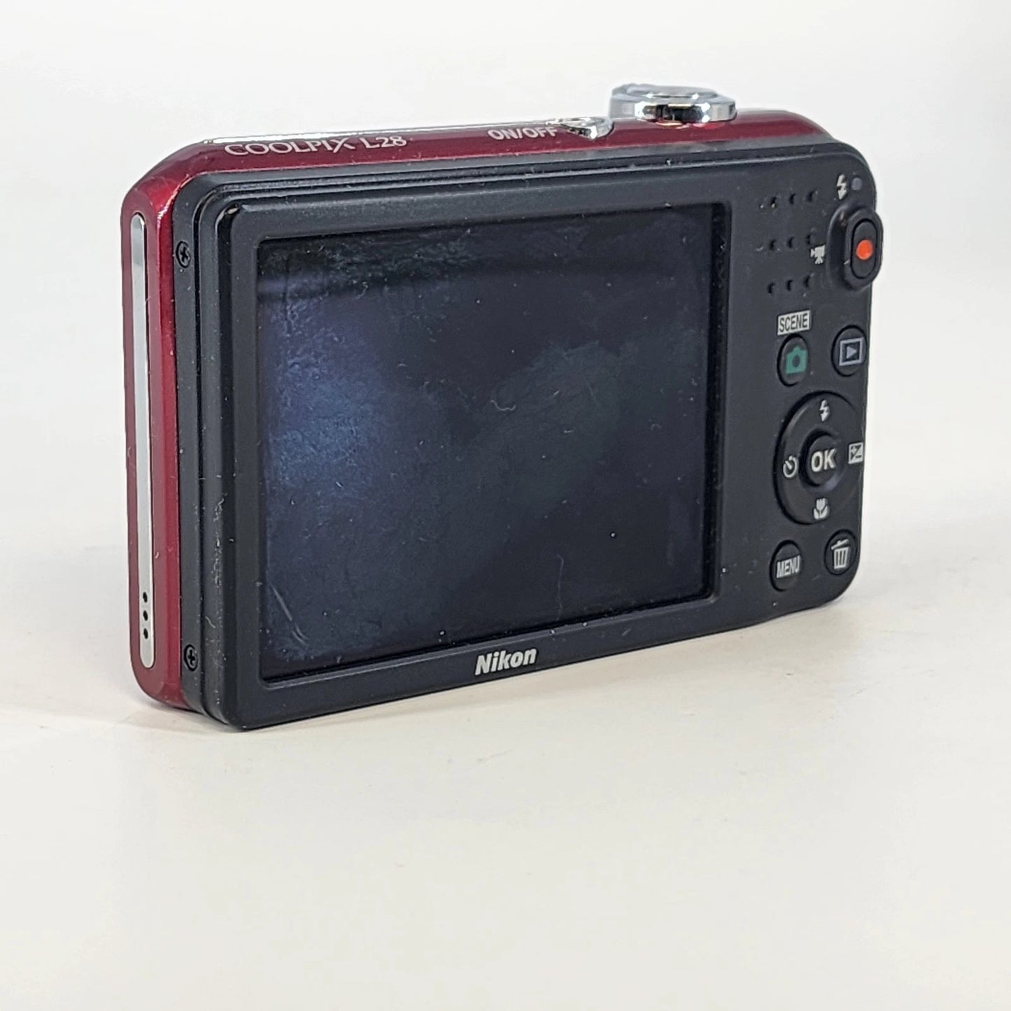 Nikon COOLPIX L28 20.1MP Red Digital Camera 5x Zoom 3" Screen DOES NOT WORK