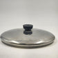 Replacement Stainless Steel Lid Cover 9" For Revere Ware Pan & Pot w Black Knobs