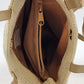Liz Claiborne Crochet Shoulder Bag Zip Top Single Strap Boho 90s Y2K Cream Vtg