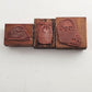 12 Wood and Acrylic Mounted Rubberized Stamps Positive Feelings Vintage