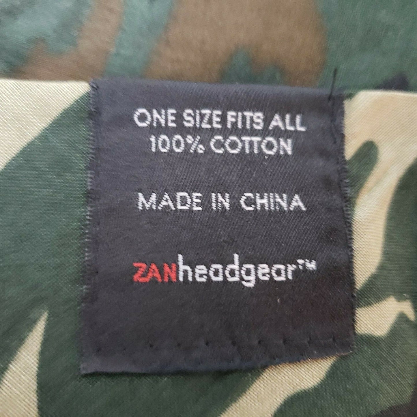 ZANheadgear 3-In-1 Bandanna SportFlex Camo BV011 Adult Hook & Loop