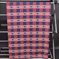 Red White and Blue Linen Table Runner 96 x 20 inches Vintage July 4th Themed