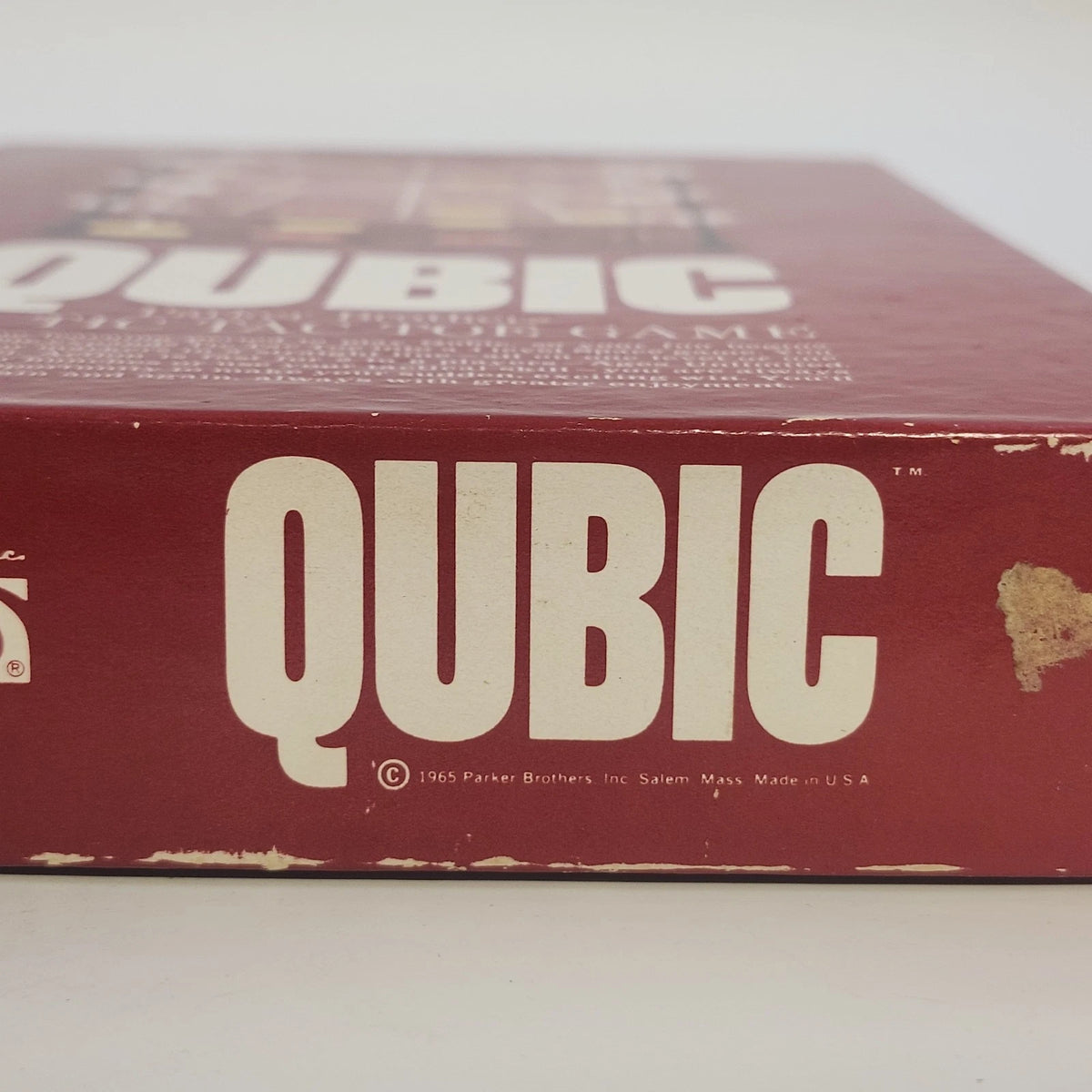 Parker Brothers Qubic 3-D Tic Tac Toe Game No. 400 Board Game Boxed 1965 Vtg USA