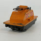 American Flyer Handcar/Railroad Accessory 740 S Gauge Orange A C Gilbert As Is