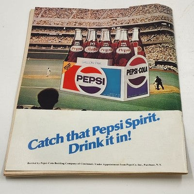 Cincinnati Reds 1981 Scorebook Tom Hume Top Fireman Cover MLB Baseball Complete