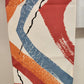 Avon Scarf Japan Exclusive Orange Blue White Long Skinny Polyester 52" 1970's