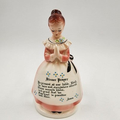 Mother in the Kitchen Prayer Lady Napkin Holder By Enesco 50s-60s Japan