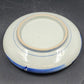 Japanese Porcelain Bowl Blue White Bamboo Dragonfly Design Curled Lip 9.5