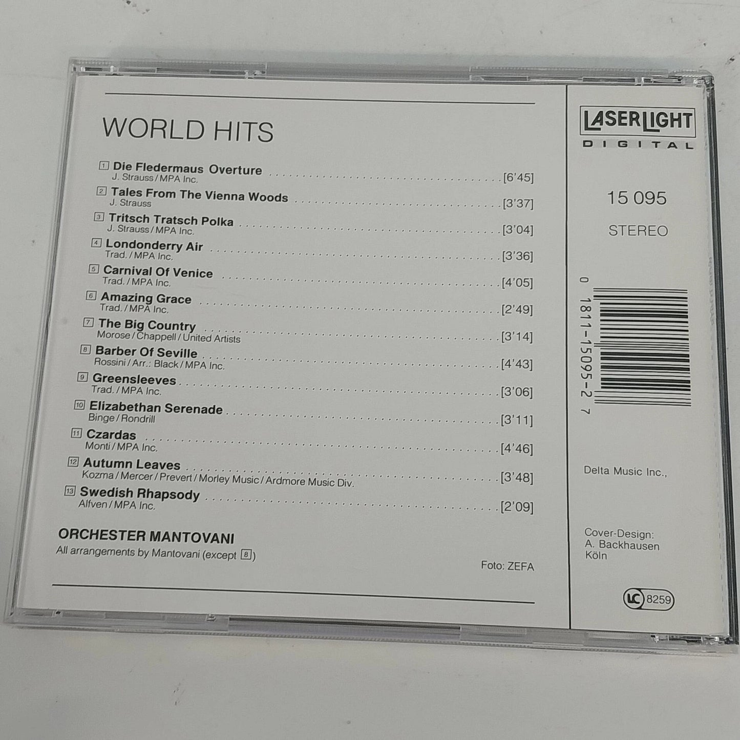 Mantovani World Hits Incomparable & Many Moods of Love 3 CD Orchestral 1991